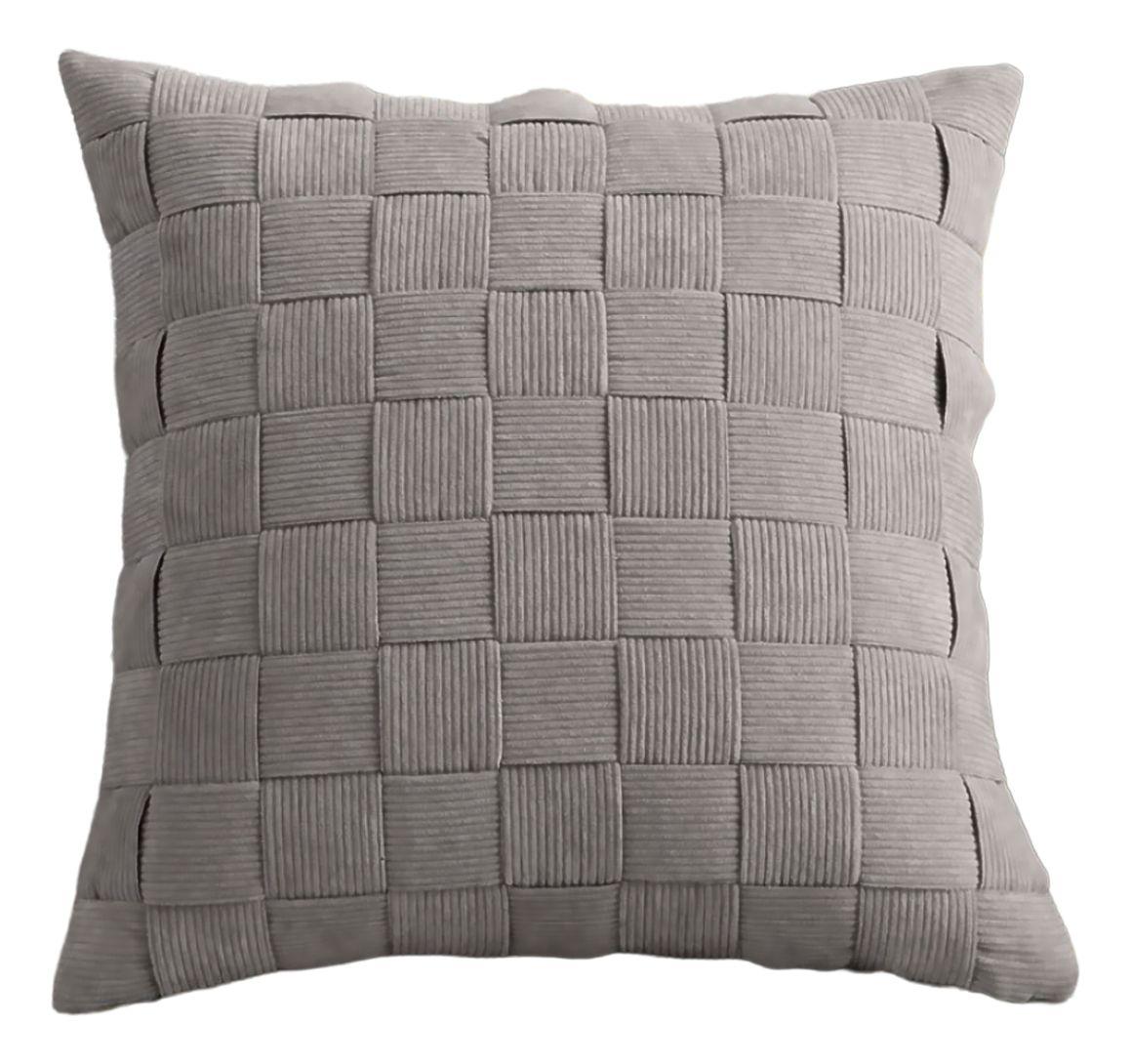 Funda Cojín 45x45 cm | Entrelazado Gris Moderno - 464-0
