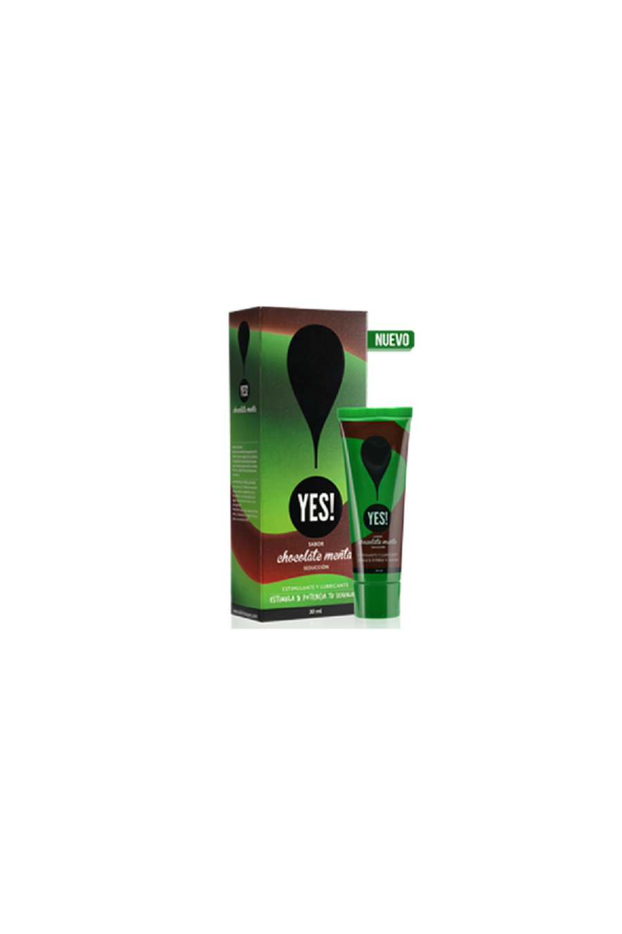 Lubricante comestible - Yes chocolate menta! - 30 ml-0