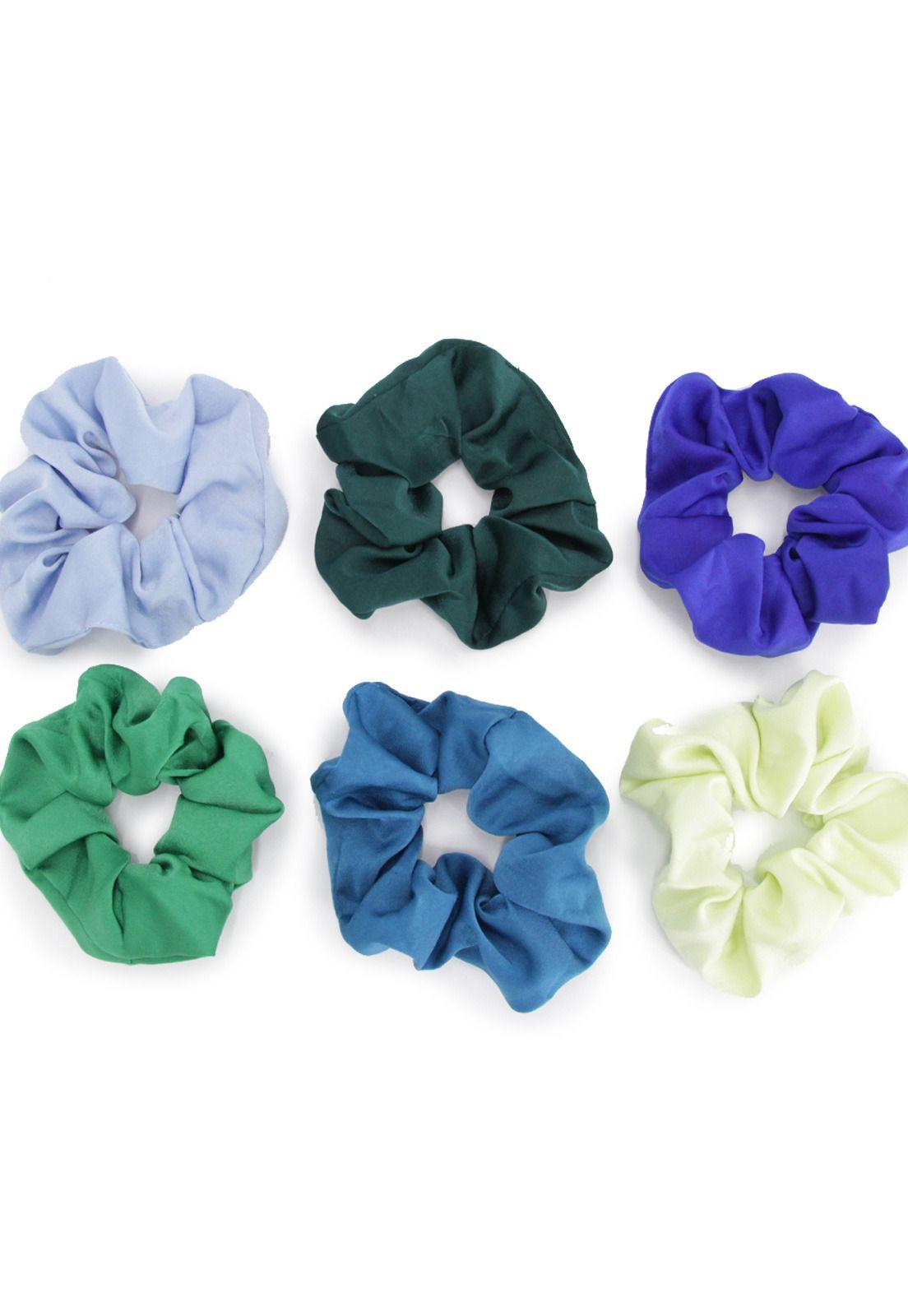 Set scrunchies celeste Accesoría-2