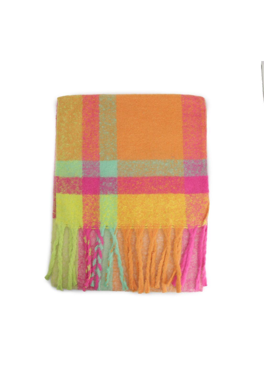 Bufanda lana alpaca escocés-0