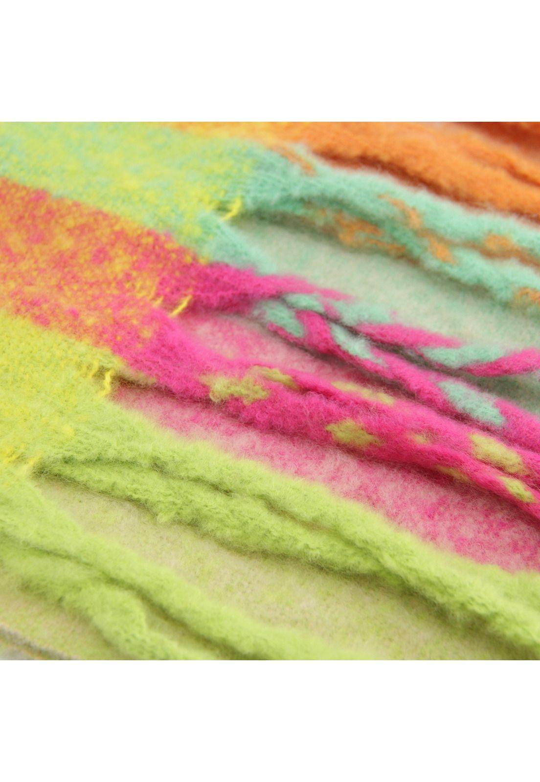 Bufanda lana alpaca escocés-1