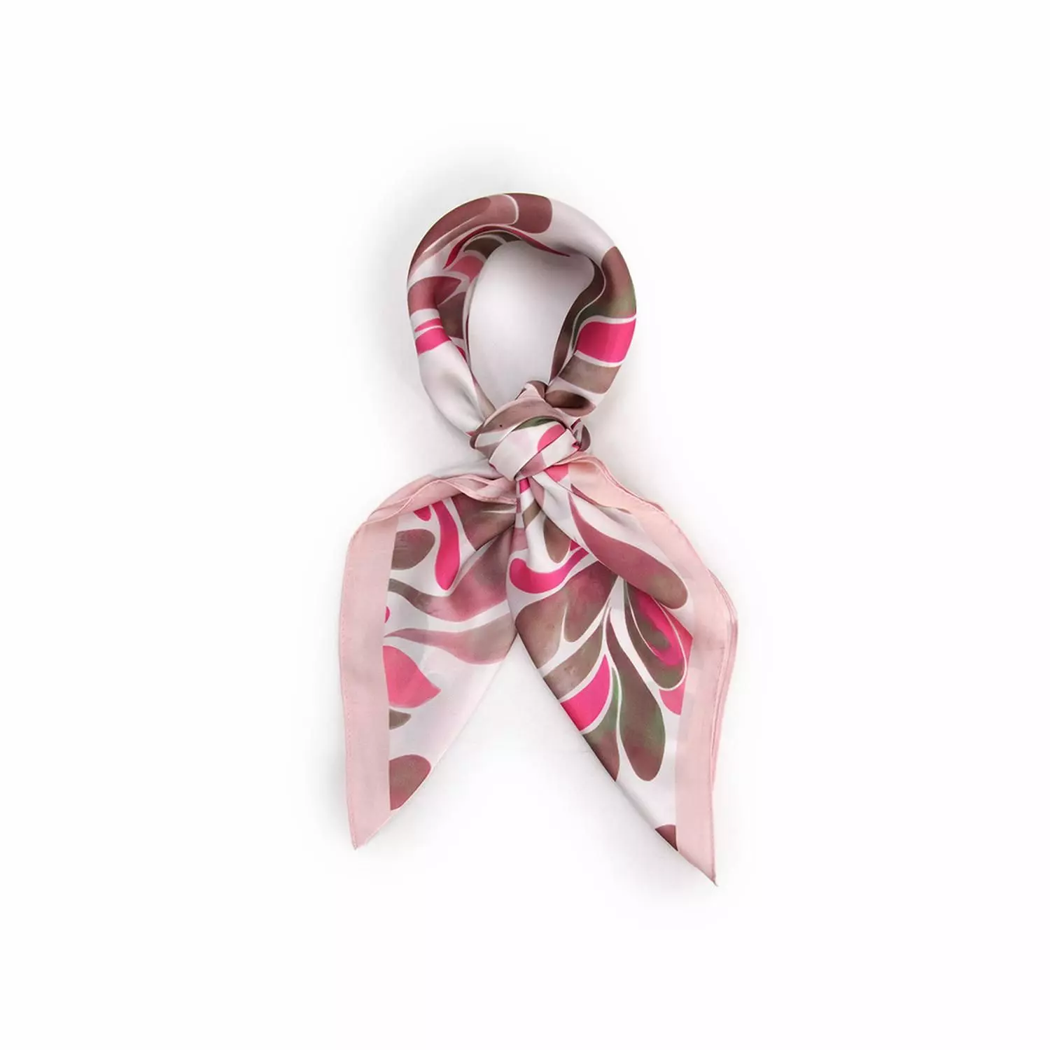 Pañuelo tipo seda 70 x 70 estampado casual elegante-0