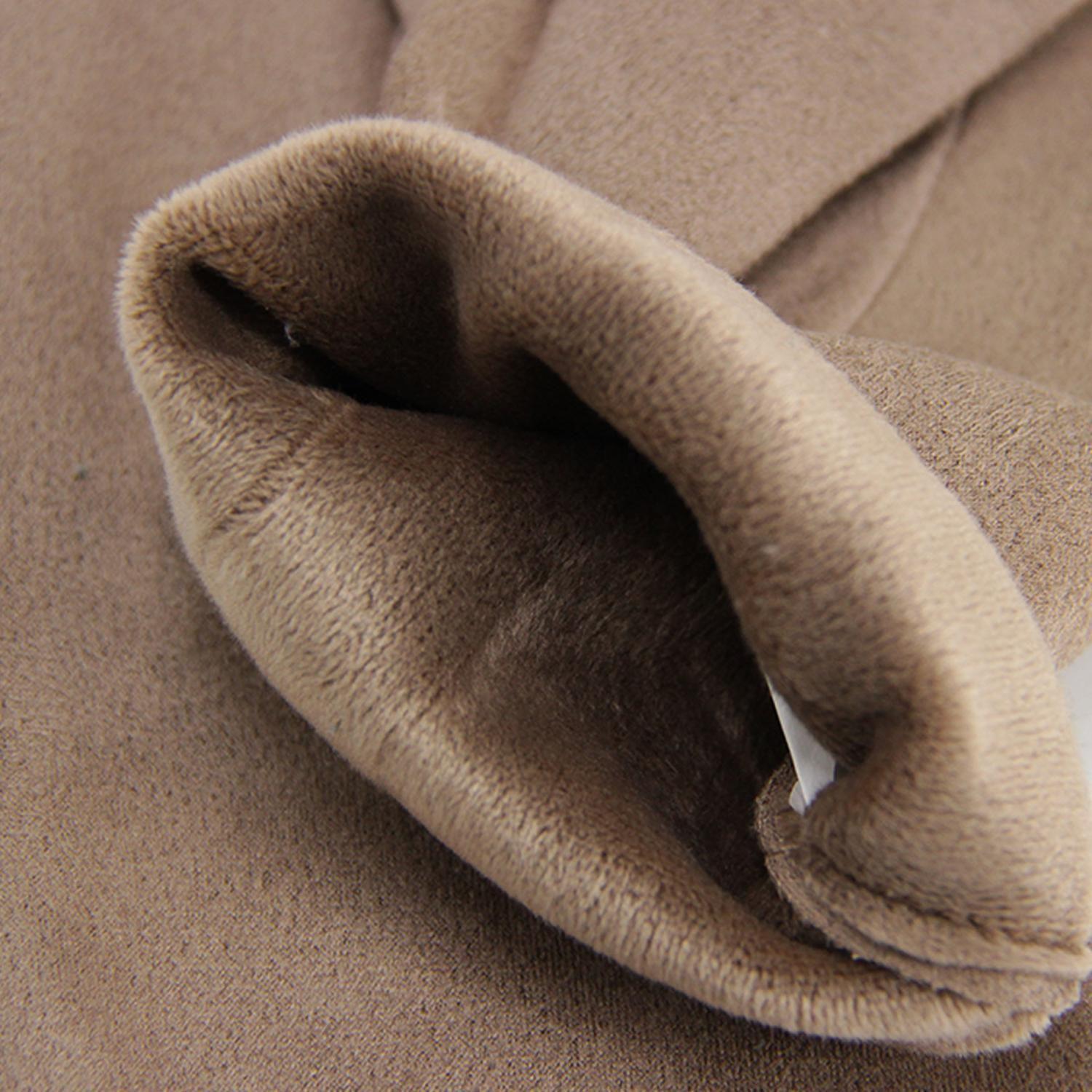 Guantes Mujer Gamuza Básicos Suaves Elegantes Abrigados Invierno-3