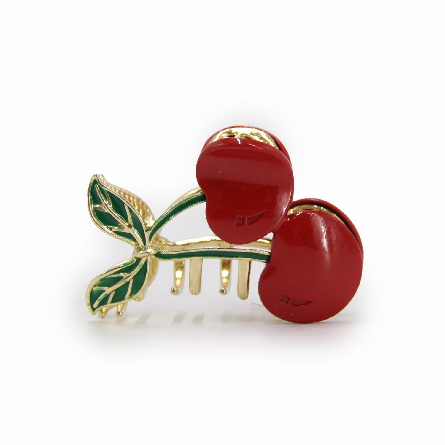 Pinche Traba Para Cabello CHERRY metalica-4