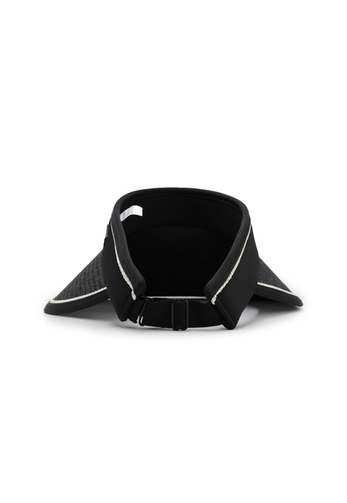 Visera rafia borde tela Accesoría-0