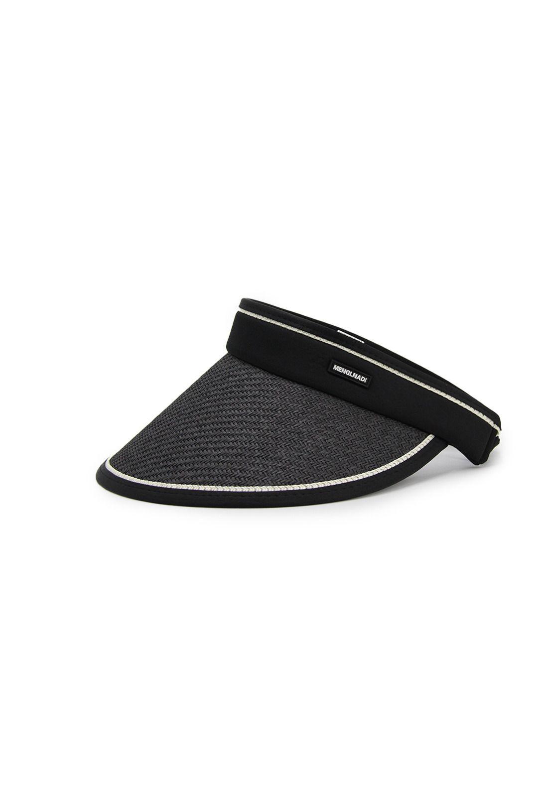 Visera rafia borde tela Accesoría-1