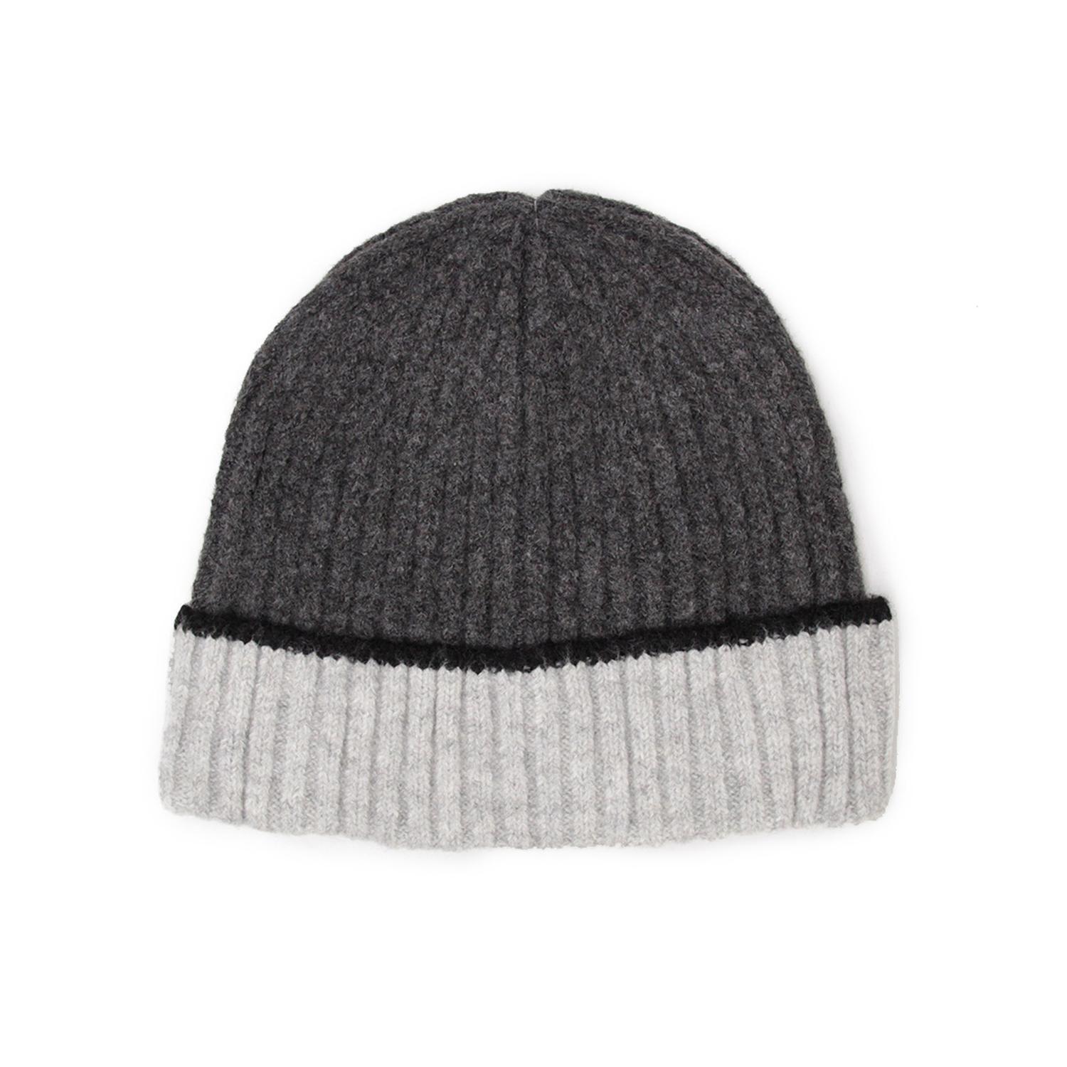 Gorro De Lana Bicolor Unisex Invierno Colores Casual-0