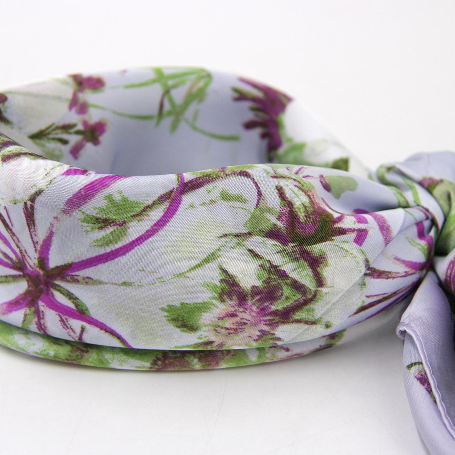 Pañuelo de satín floral-3