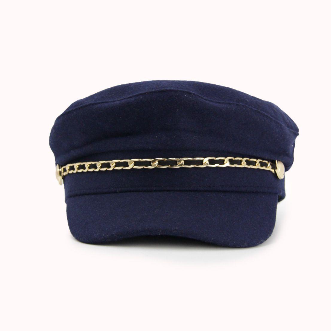 Boina militar paño con cadena Accesoría-0