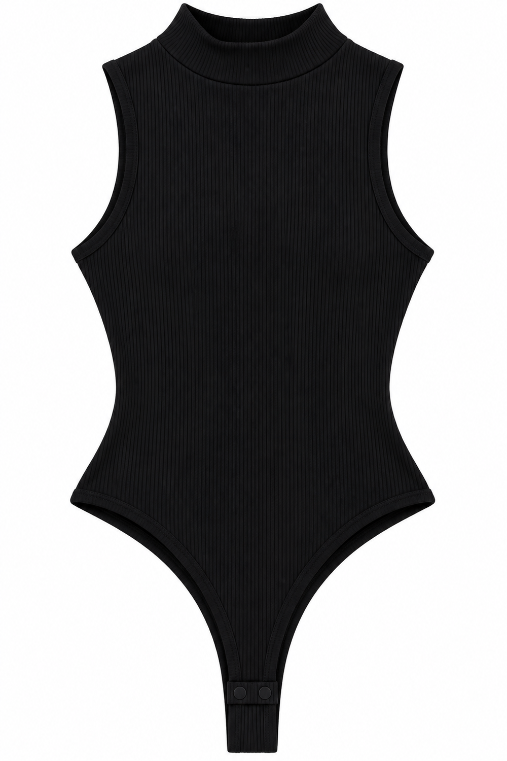 Body Moldeador Cuello Alto Sin Mangas Elasticado Ajustado-1