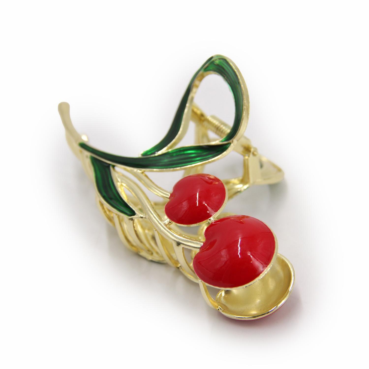 Pinche Traba Para Cabello cereza matalica-3