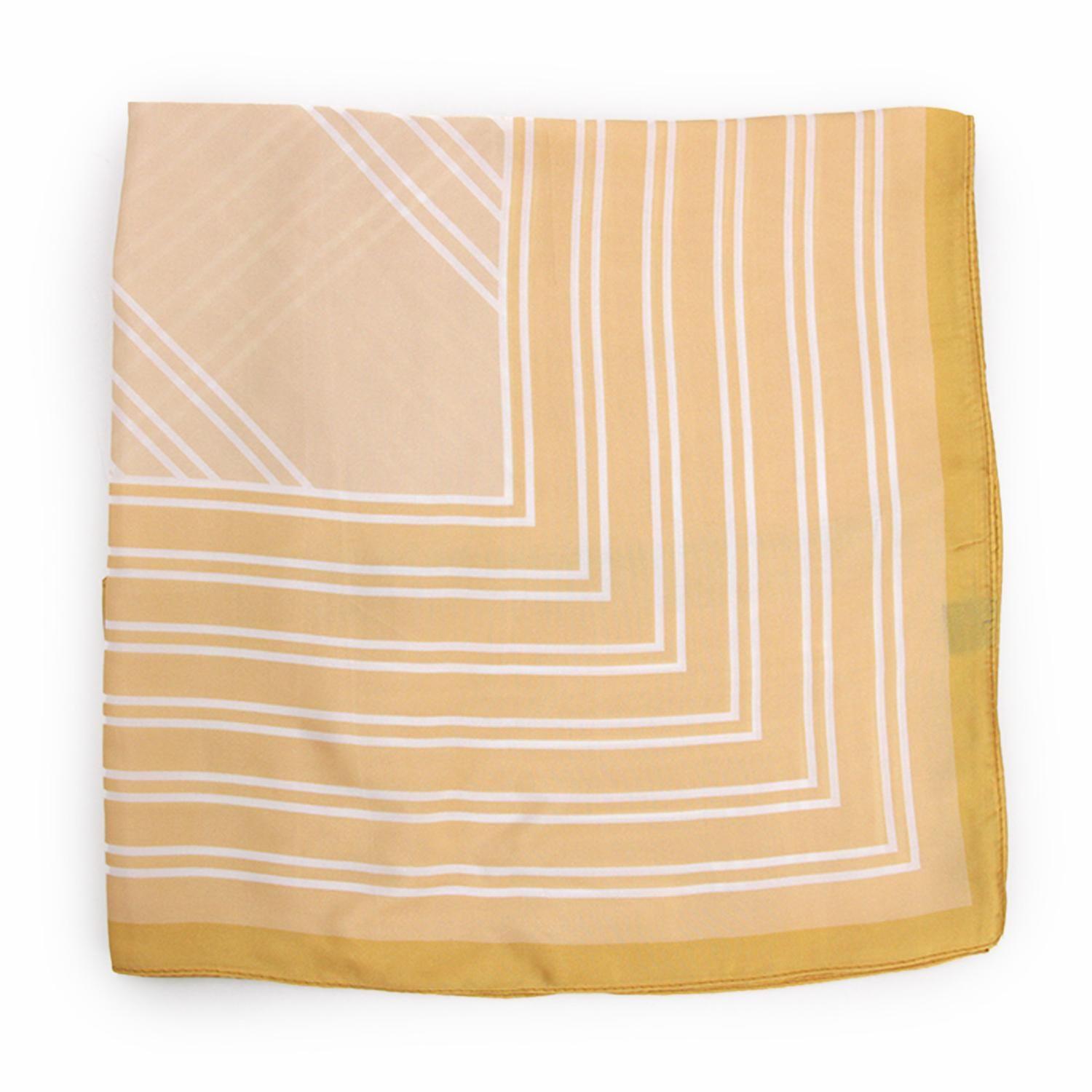 Pañuelo Mediano Tipo Seda De 90x90cm Geométrico Colores-1