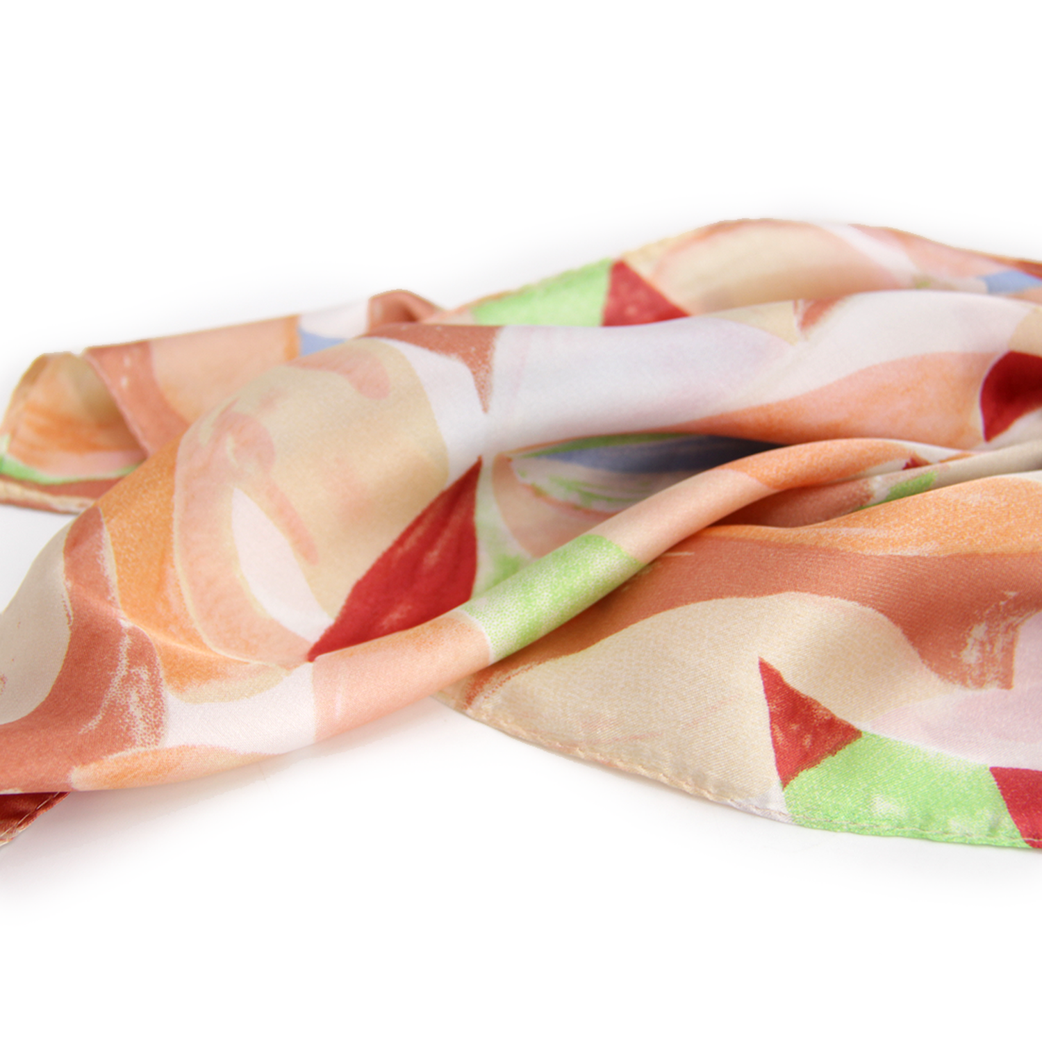 Pañuelo de satín floral veraniego 070-3