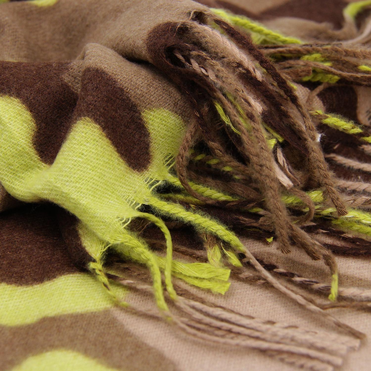 Bufanda Animal Print Colores Tipo Cashmere Suave Con Flecos-2