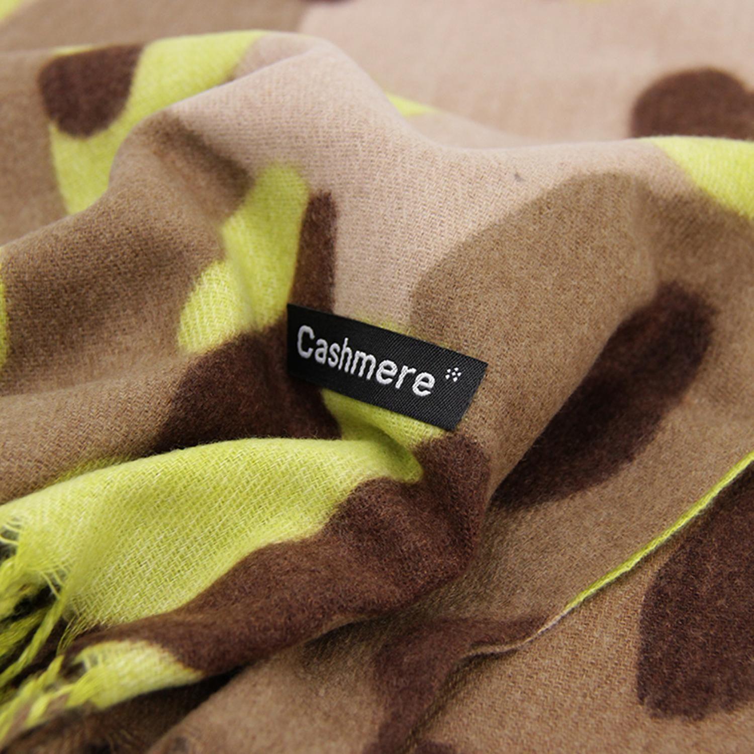 Bufanda Animal Print Colores Tipo Cashmere Suave Con Flecos-3