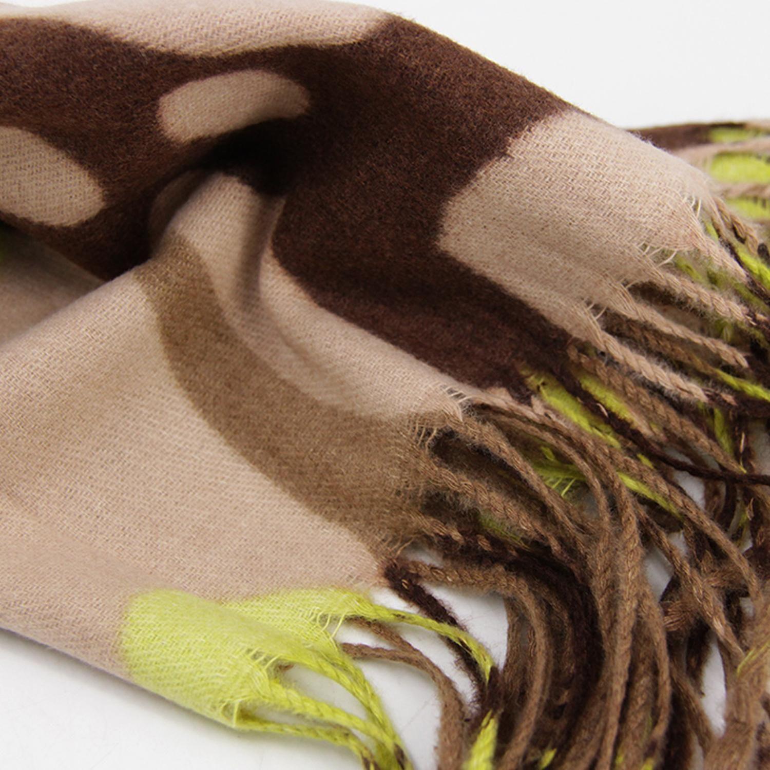 Bufanda Animal Print Colores Tipo Cashmere Suave Con Flecos-4