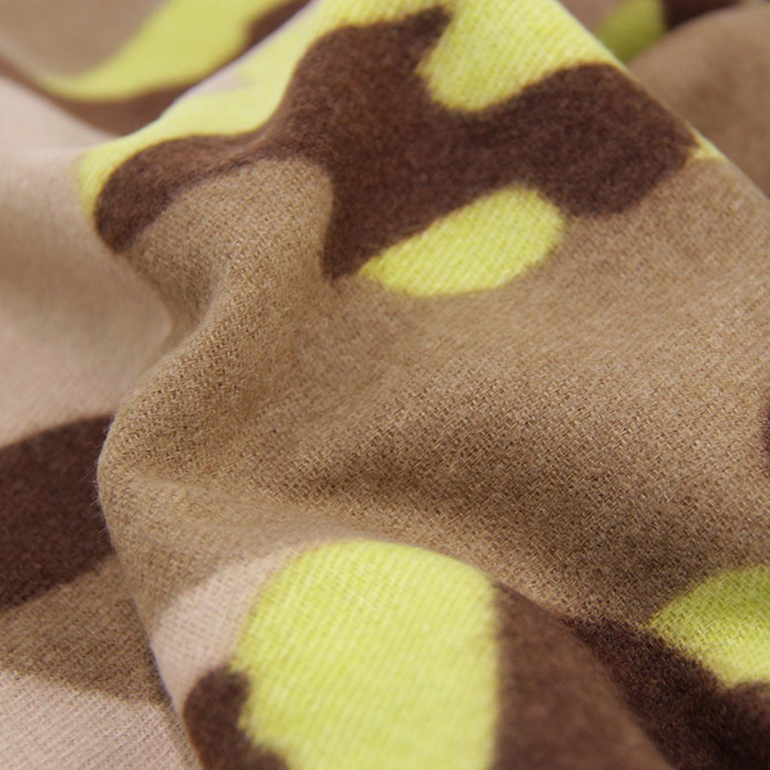 Bufanda Animal Print Colores Tipo Cashmere Suave Con Flecos-7