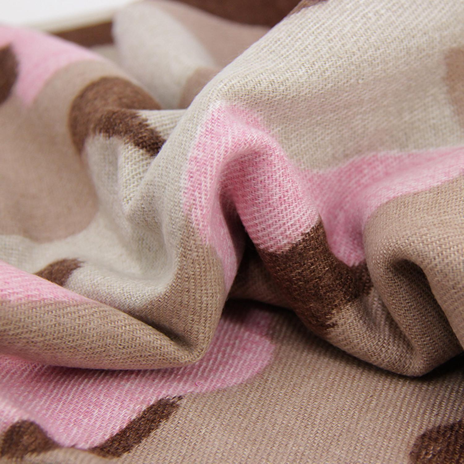 Bufanda Animal Print Colores Tipo Cashmere Suave Con Flecos-2