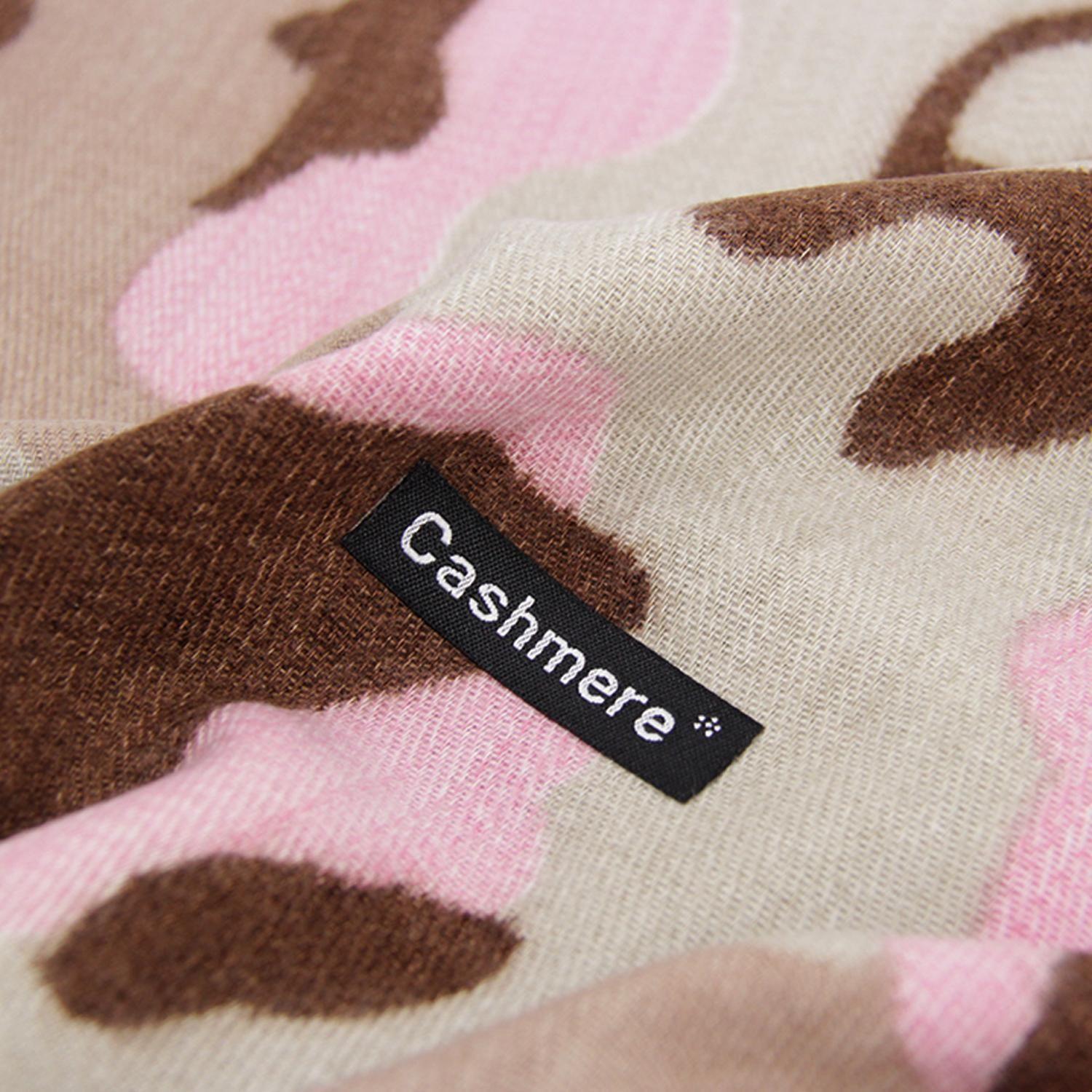 Bufanda Animal Print Colores Tipo Cashmere Suave Con Flecos-4