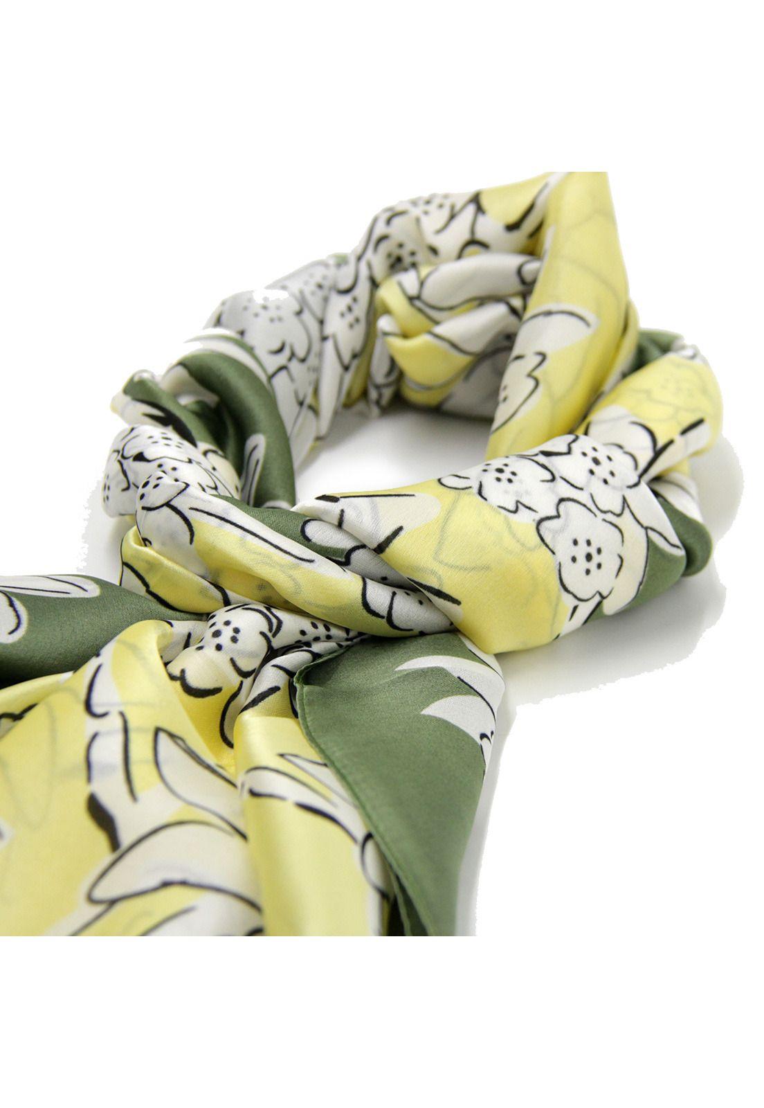 Pañuelo seda mediano 90 x90cm 068 Accessoría -0