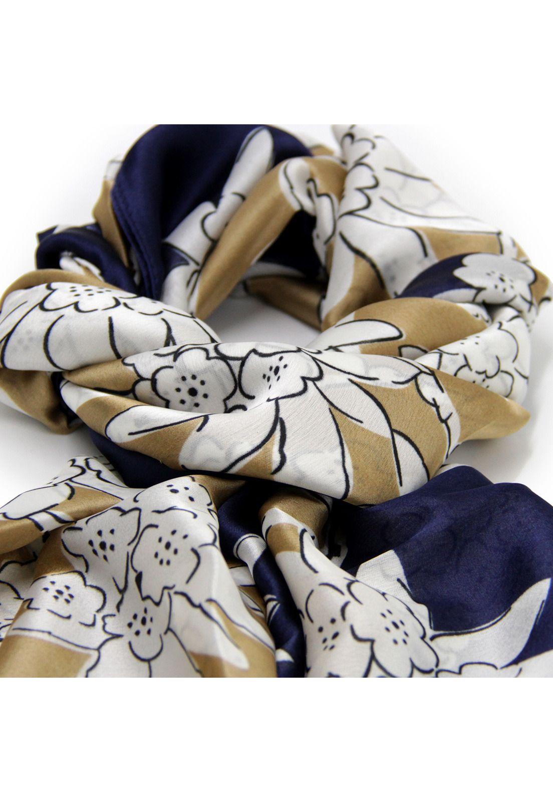 Pañuelo seda mediano 90 x90cm 068 Accessoría -1