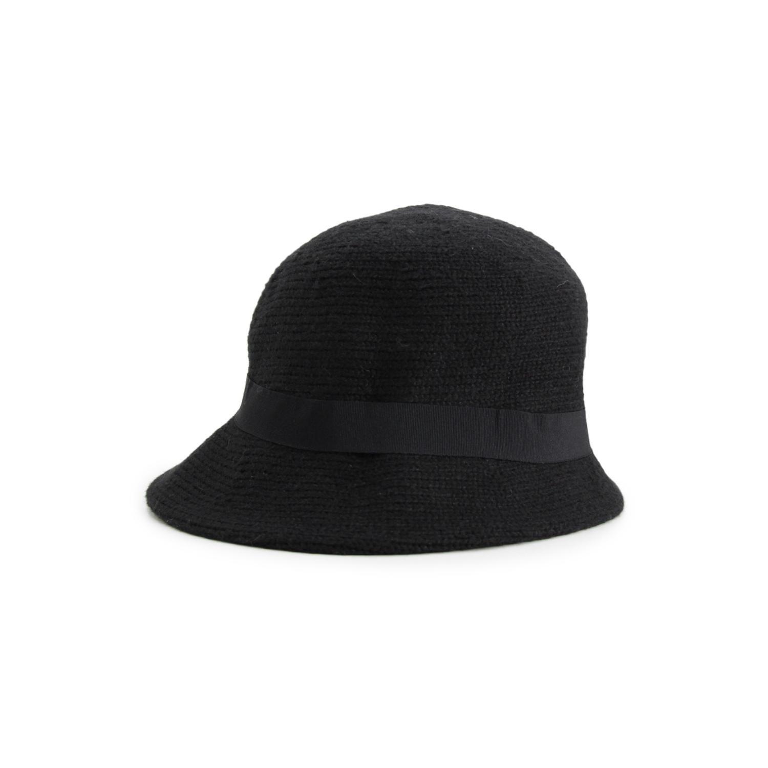 Sombrero de lana con cinta-0