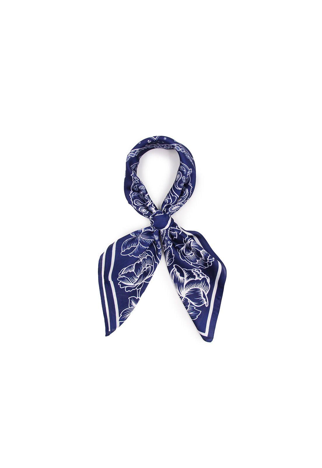 Pañuelo seda corto bandana Accesoria-0