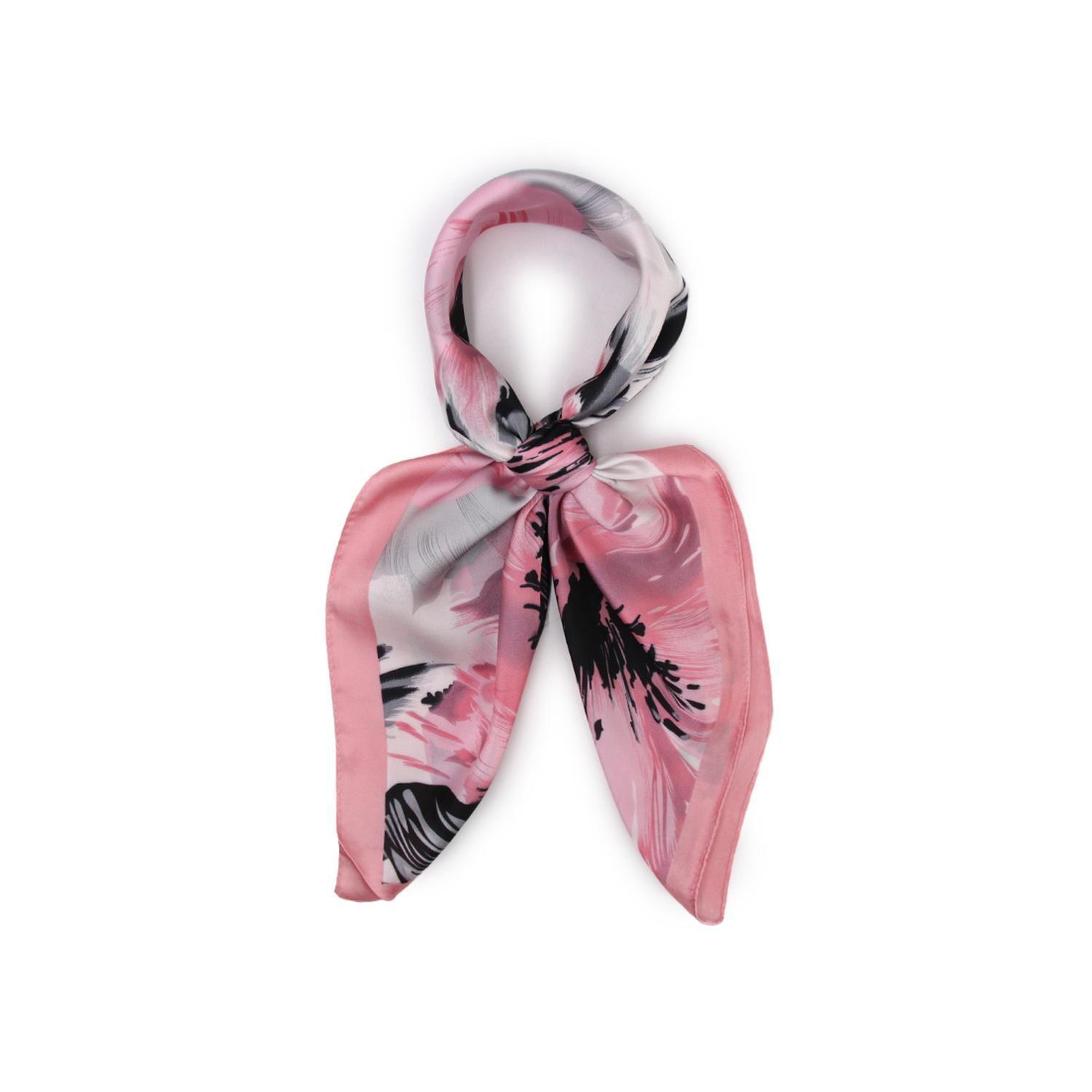 Pañuelo de satín flores de colores 314-0