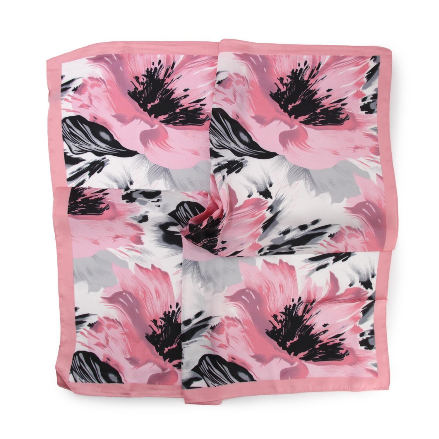 Pañuelo de satín flores de colores 314-1