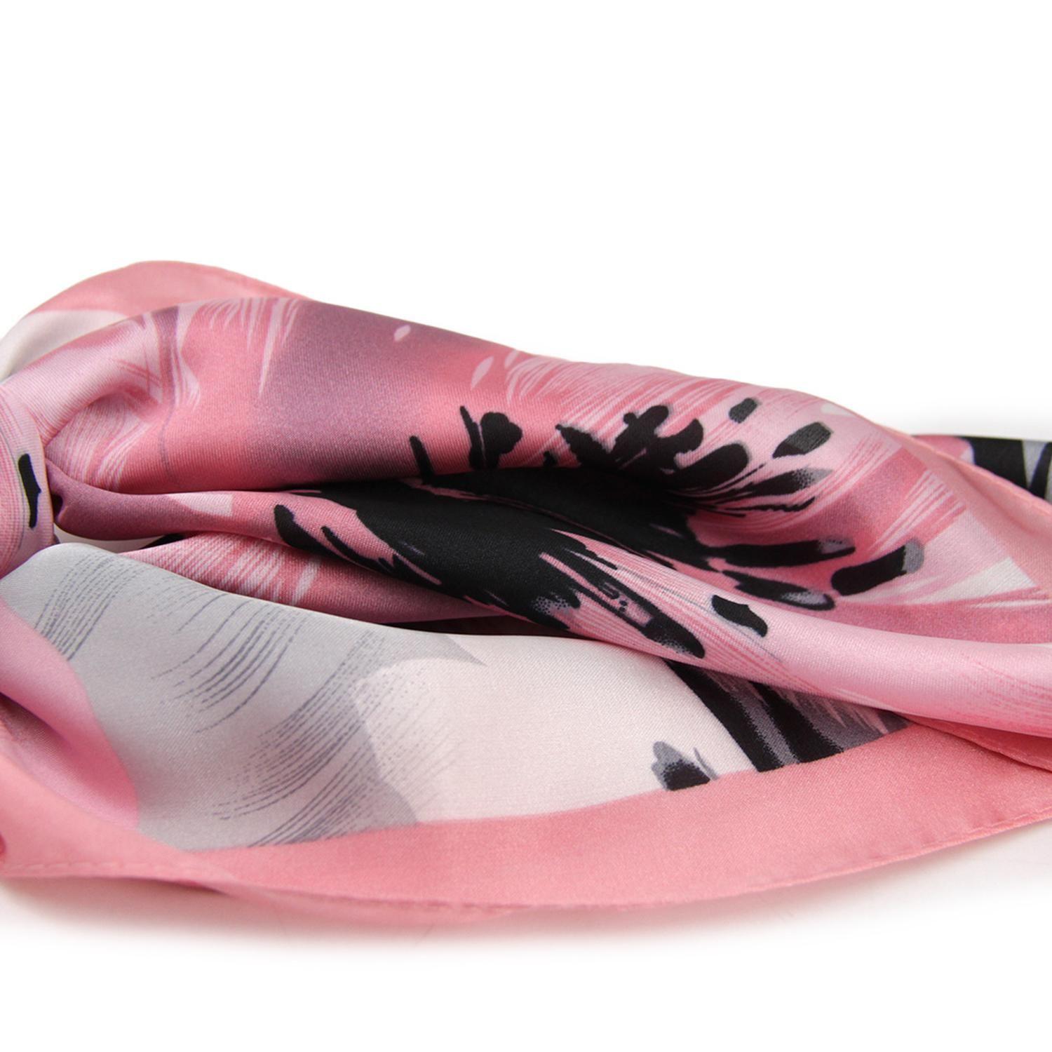 Pañuelo de satín flores de colores 314-2
