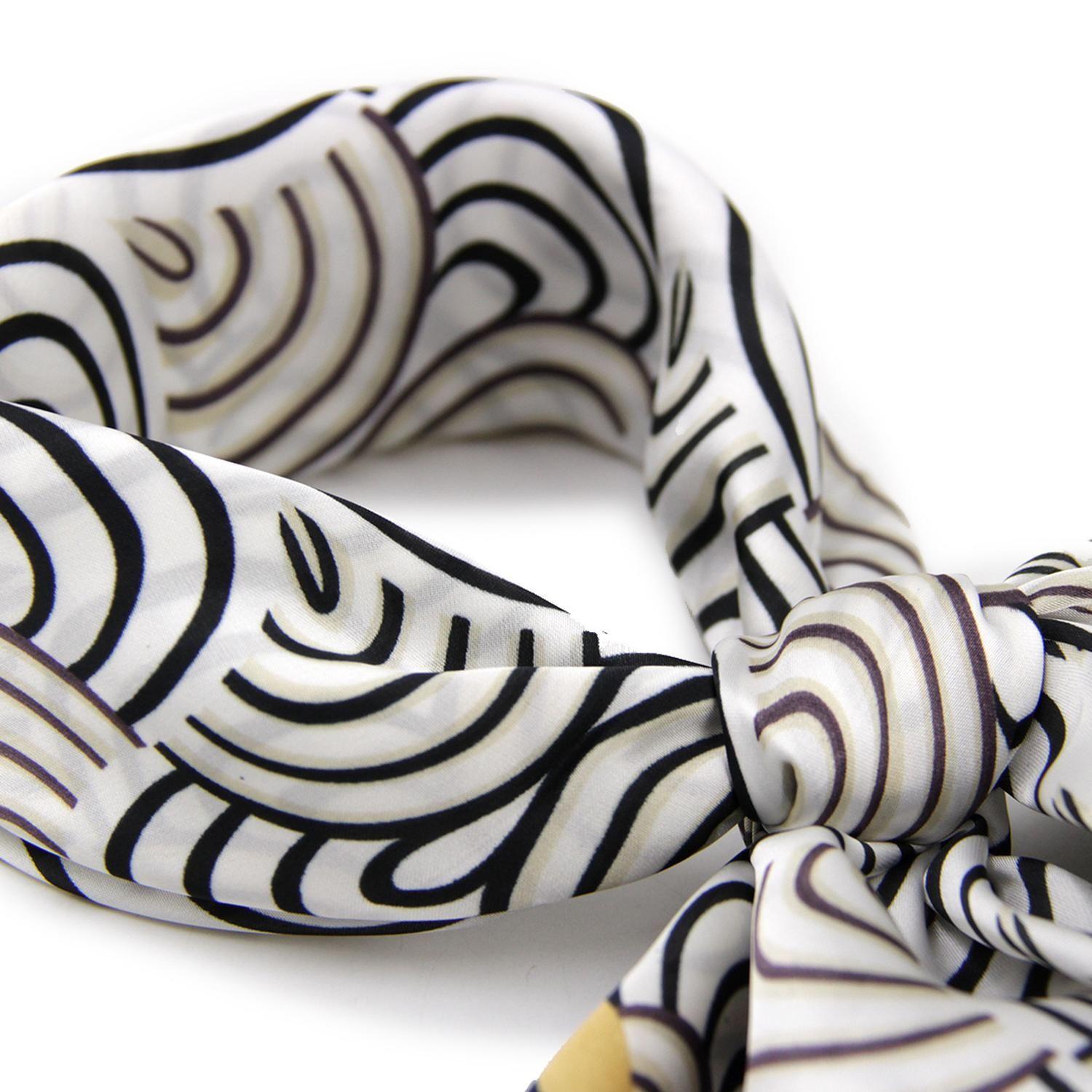 Pañuelo de satín estampado vintage 329-3