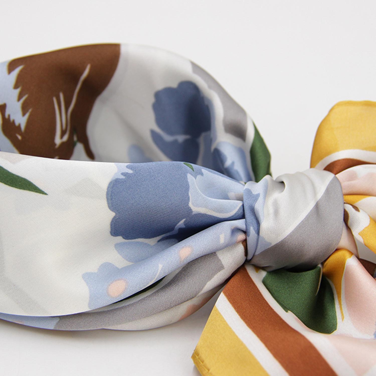 Pañuelo corto de mujer tipo seda 70x70 354-2