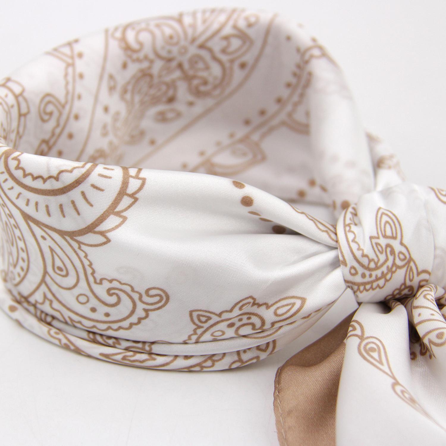 Pañuelo de mujer estampado bandana satín-3