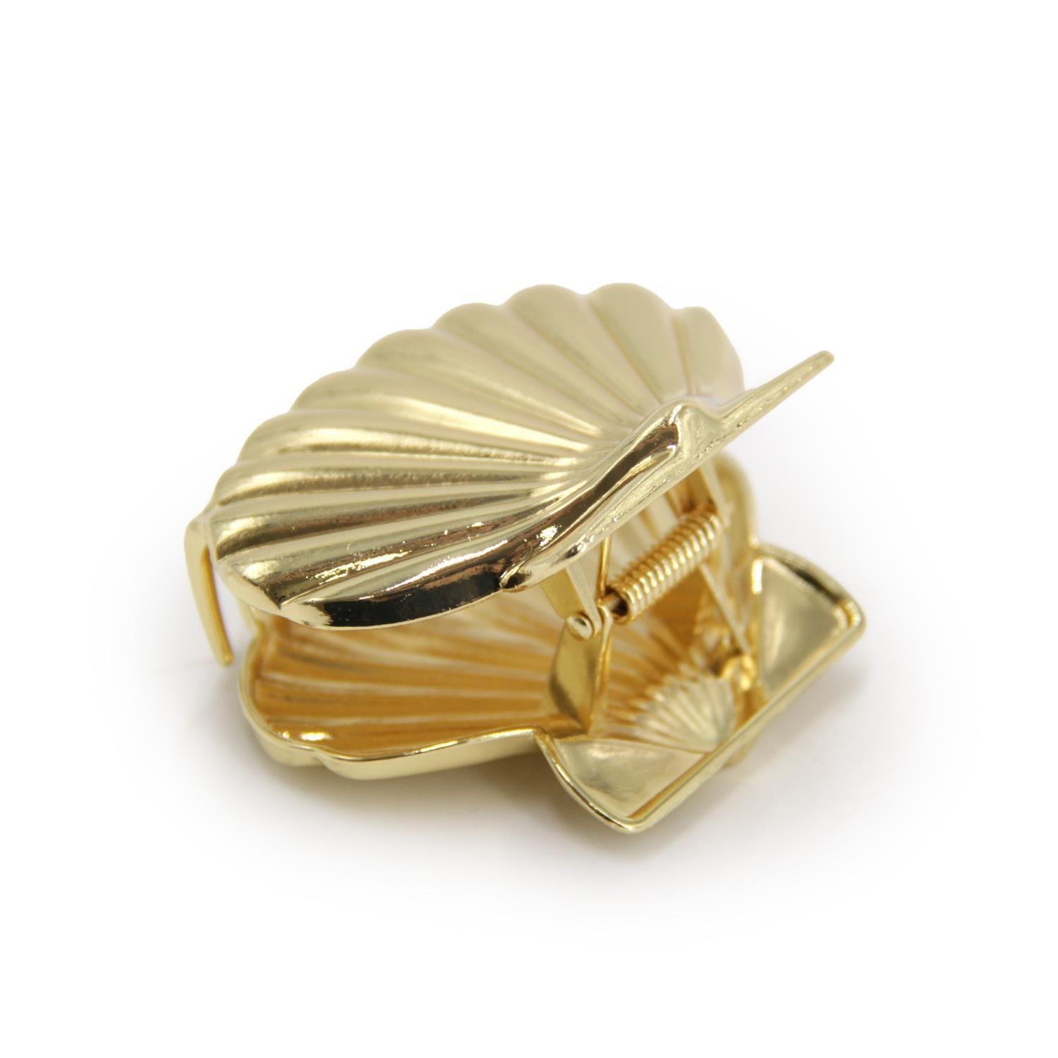 Pinche Traba Para Cabello caracola marina metalica-2
