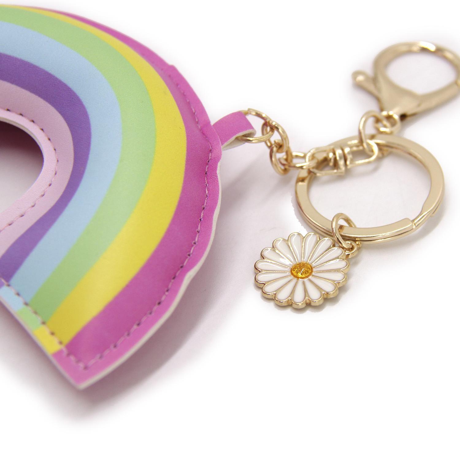 Accesorio Llavero charm para bolso-cartera arcoiris-3