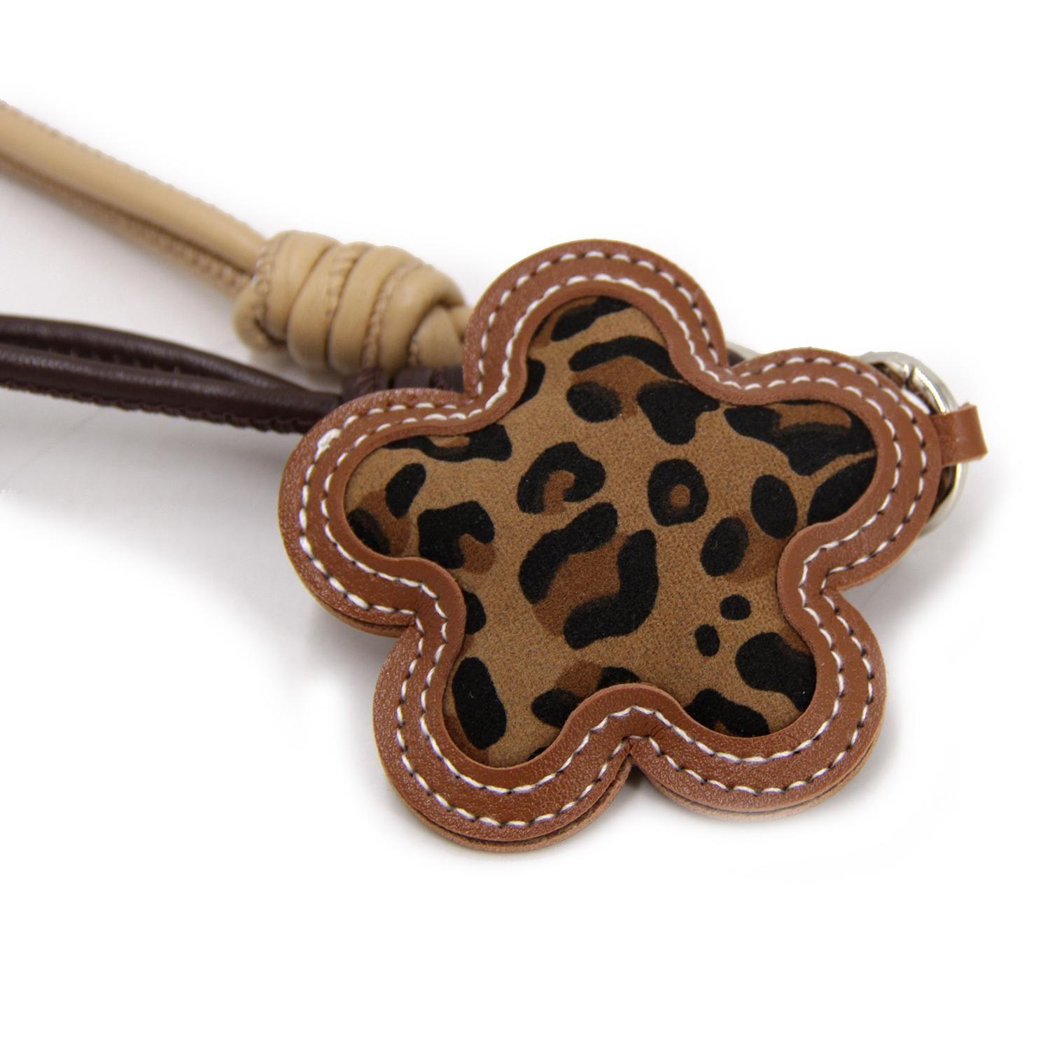 Accesorio Llavero charm para bolso-cartera flor animal print-2