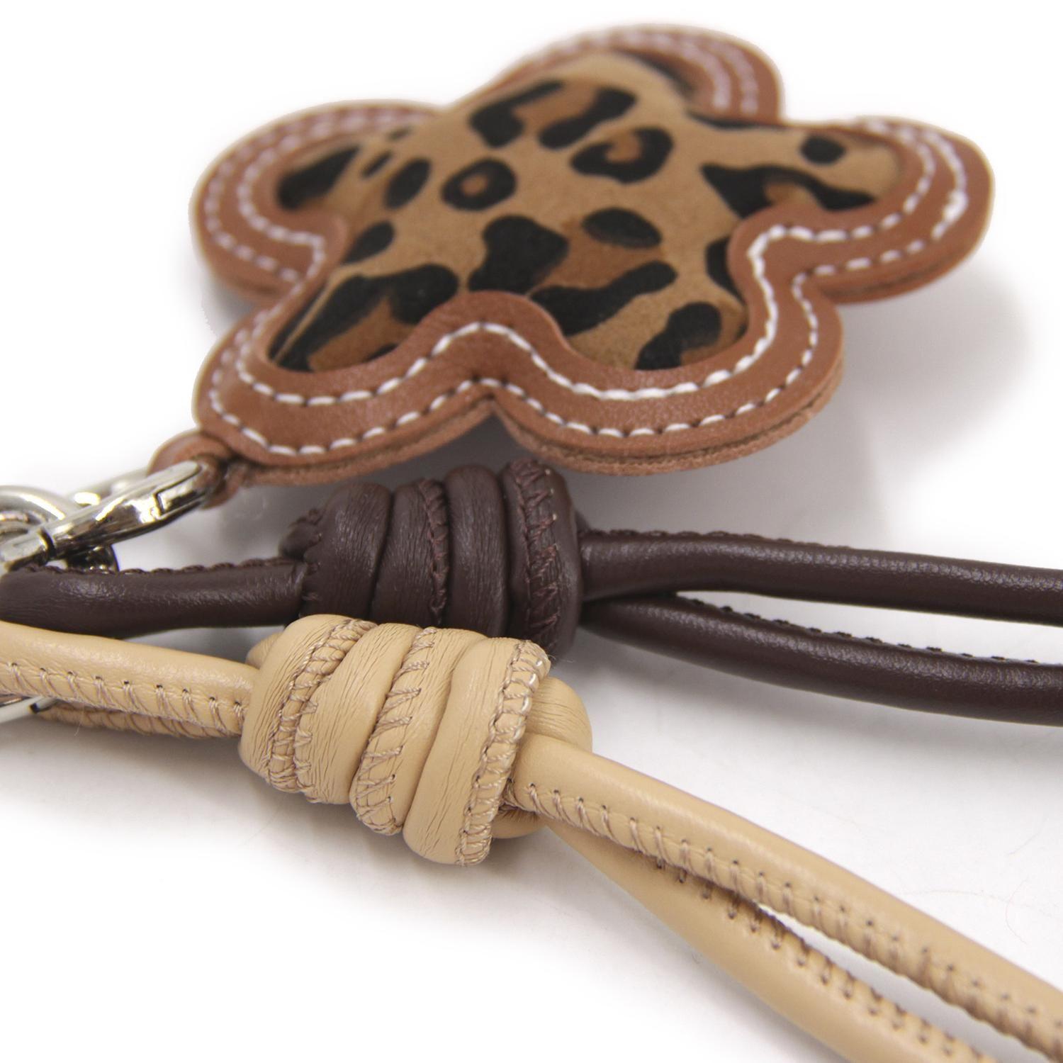 Accesorio Llavero charm para bolso-cartera flor animal print-3