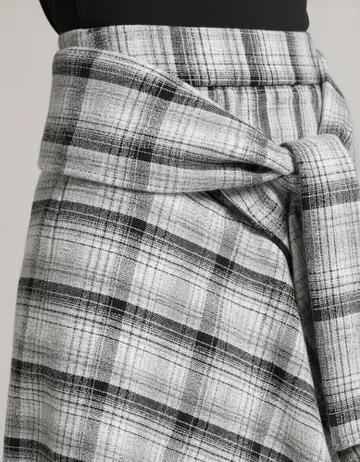 Falda Asimetrica Cuadrillé Para Mujer Estilo Casual Fiesta-2