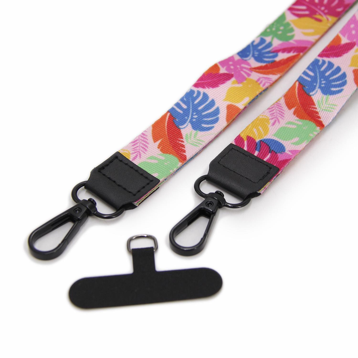 Strap lanyard para celular- llaves - credenciales print hojas-2