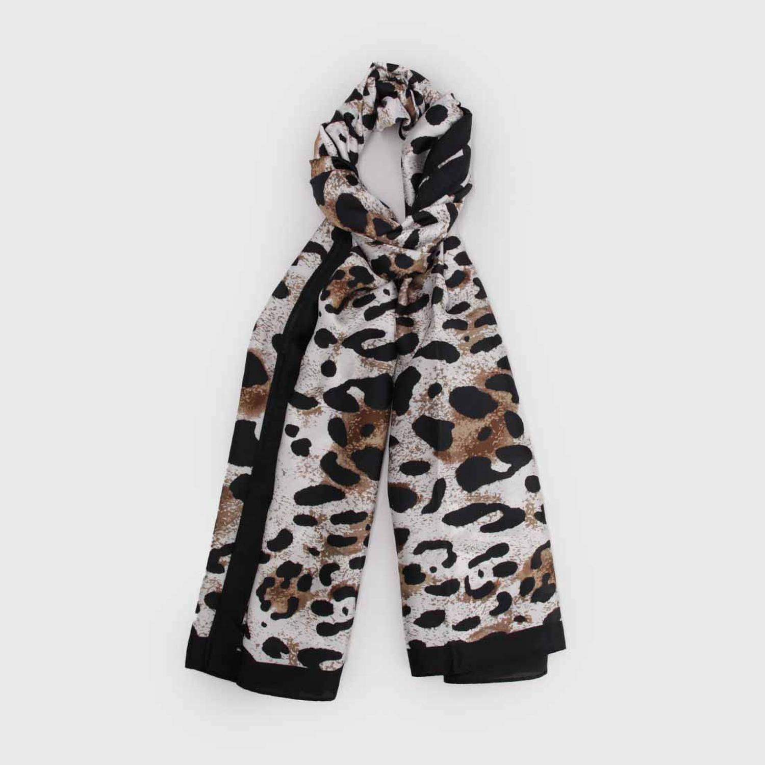 Pañuelo Largo Tipo Seda De 90x180cm Estampado Animal Print-0