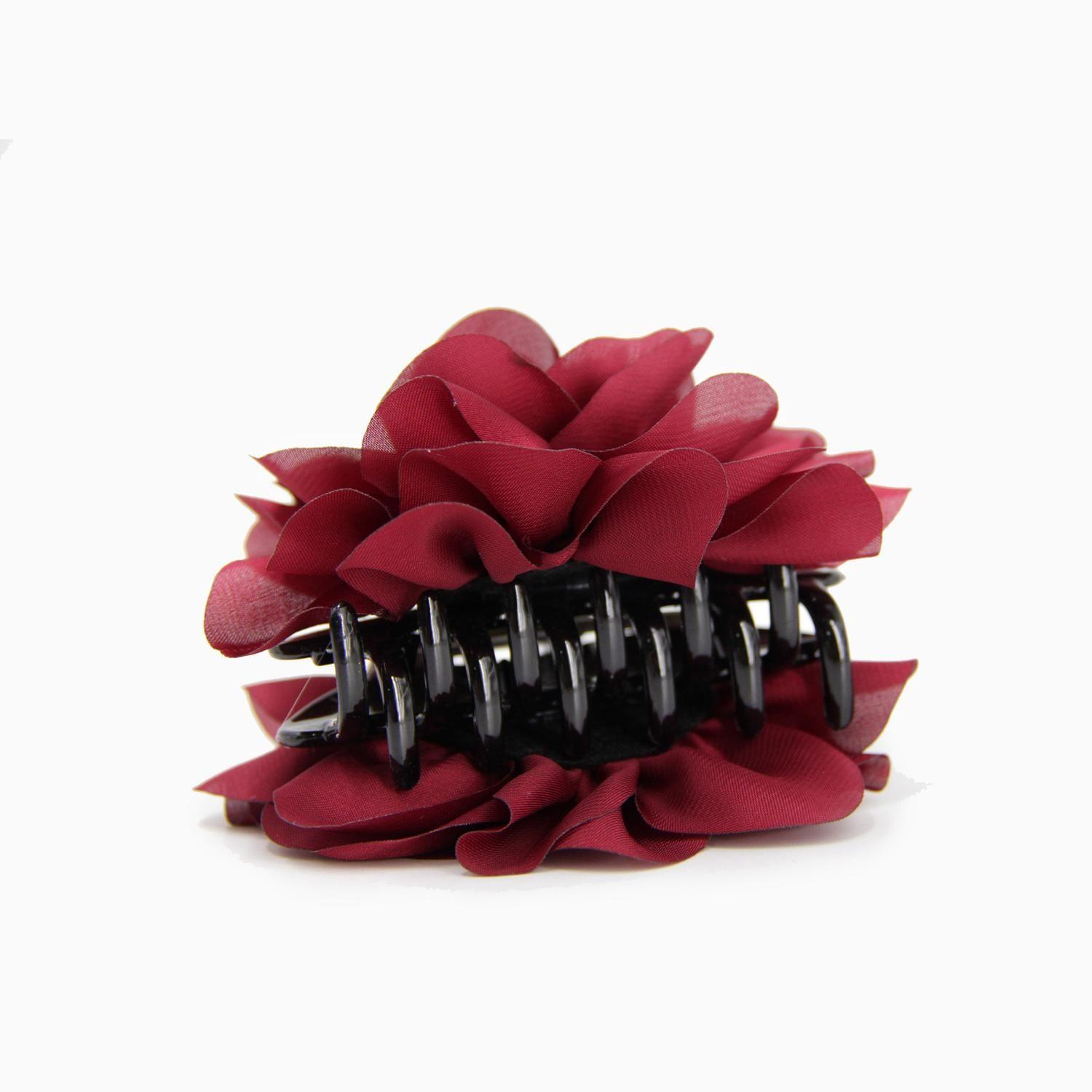 pinche traba para el cabello rosa satinada-0