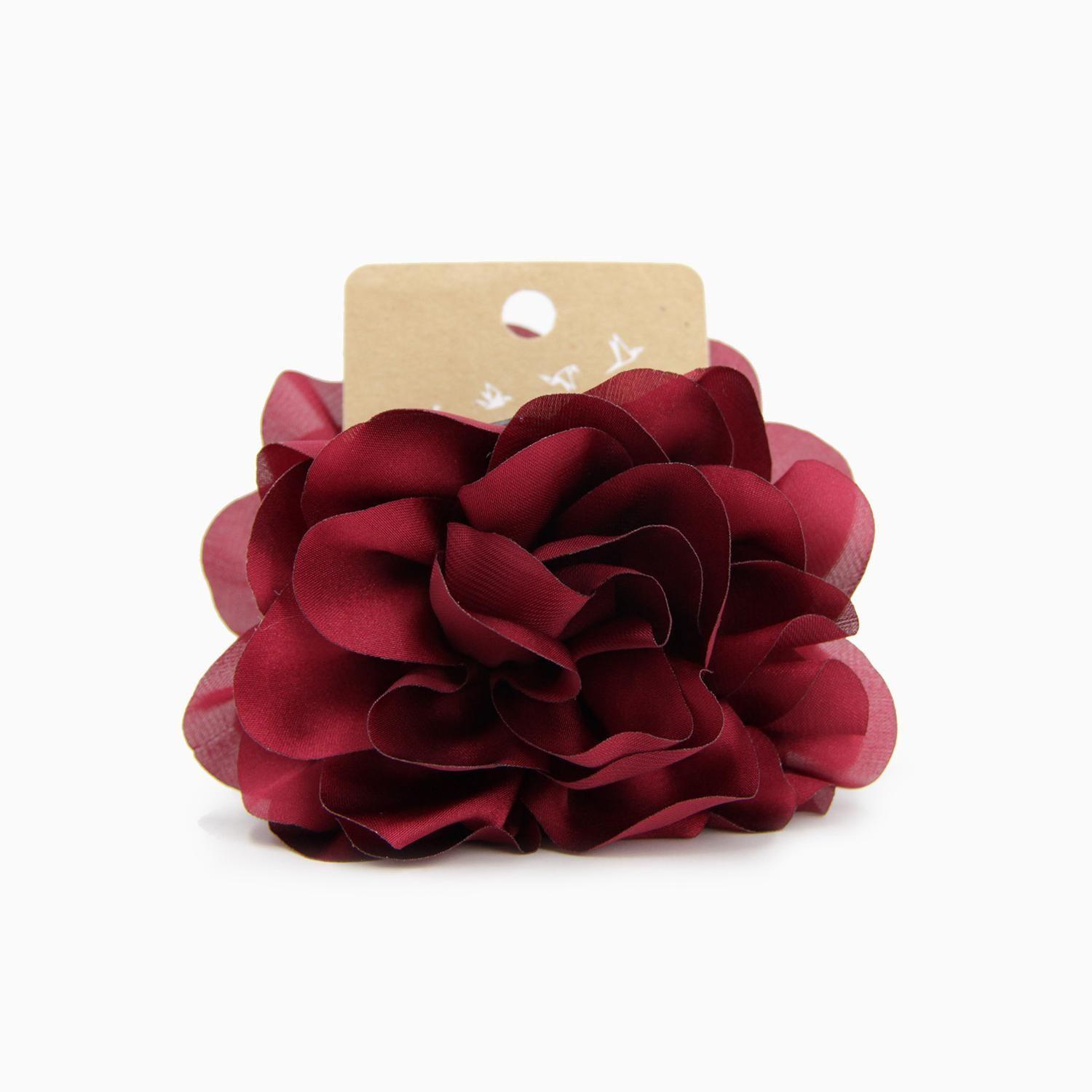 pinche traba para el cabello rosa satinada-1