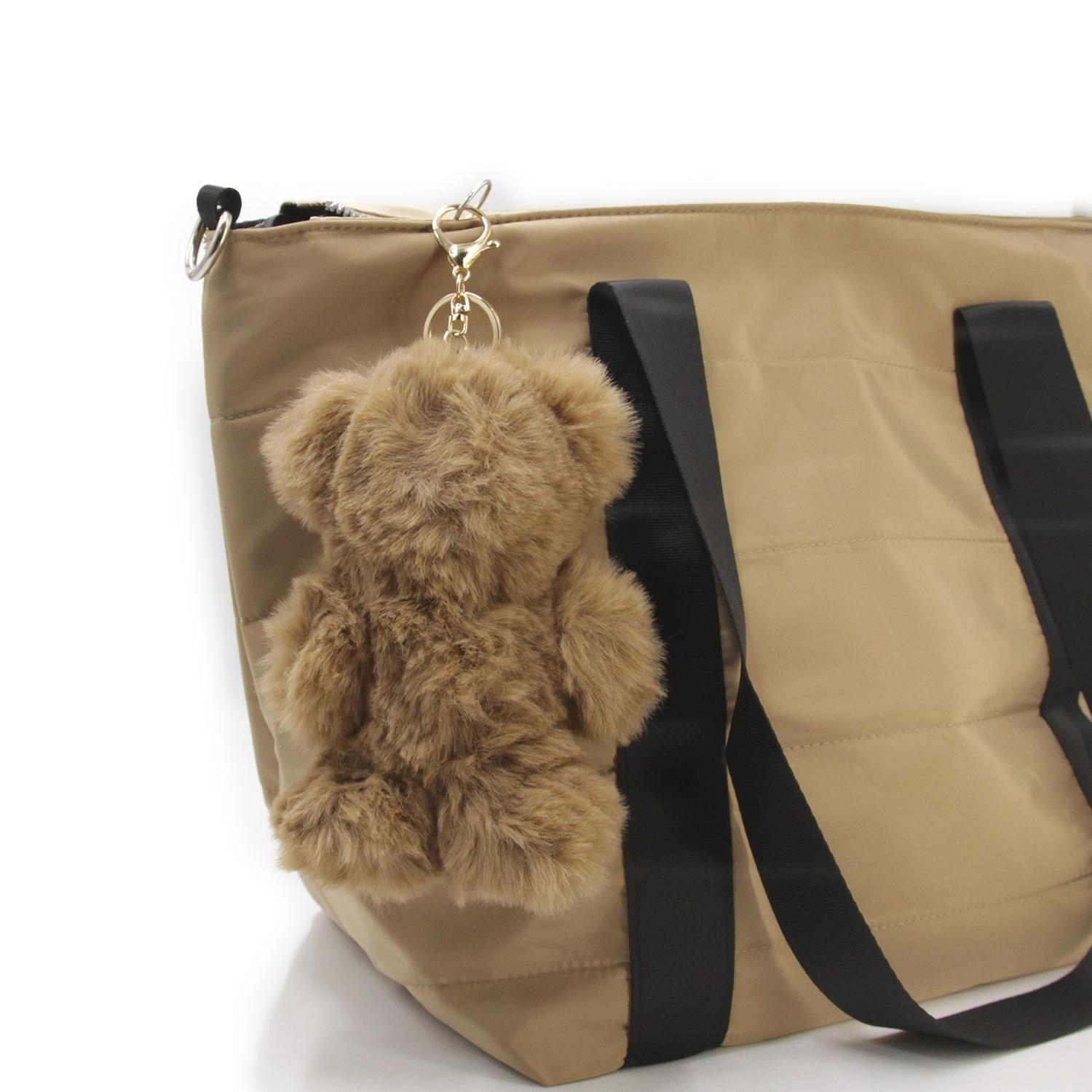 Llavero Charm Colgante Oso De Peluche Cute Par Bolso Mochila-0