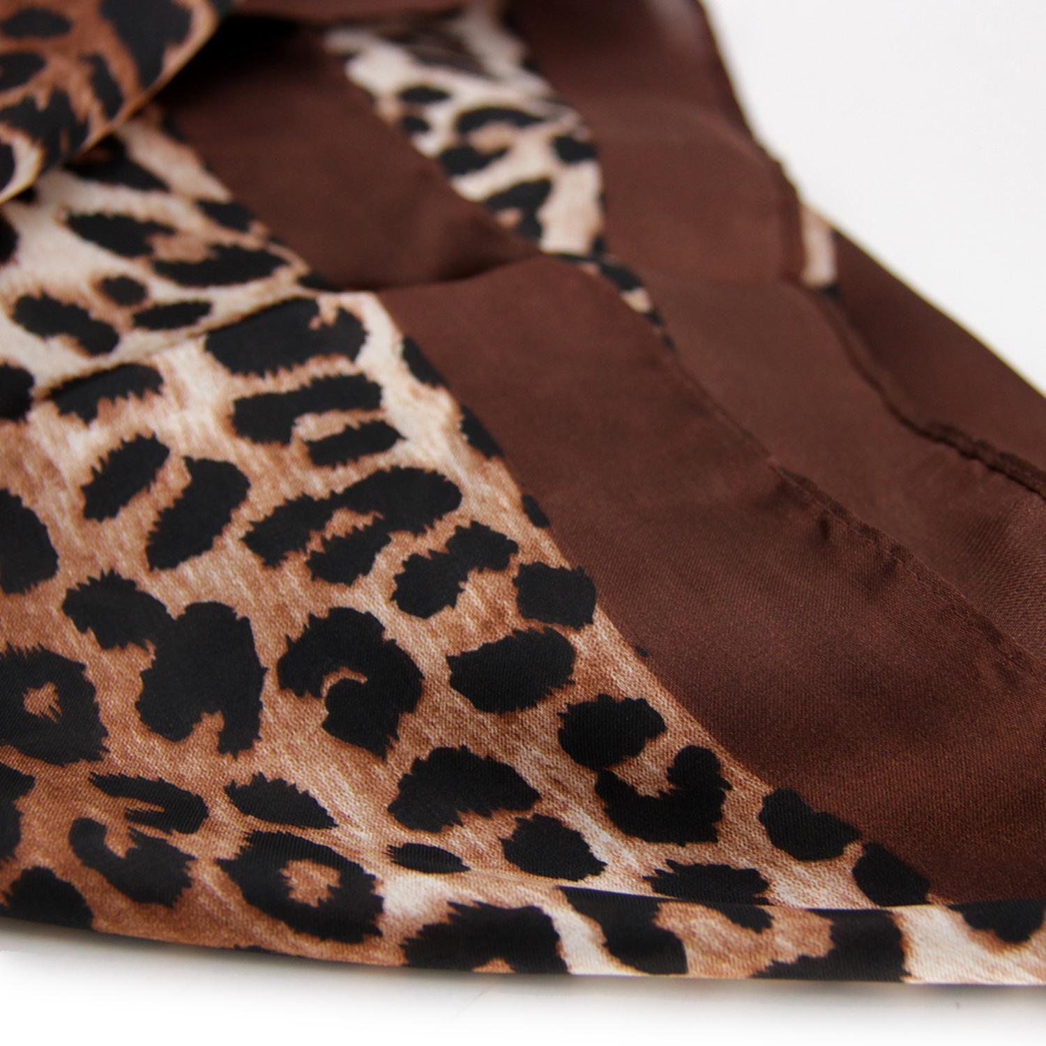 Pañuelo de mujer largo animal print 143-2