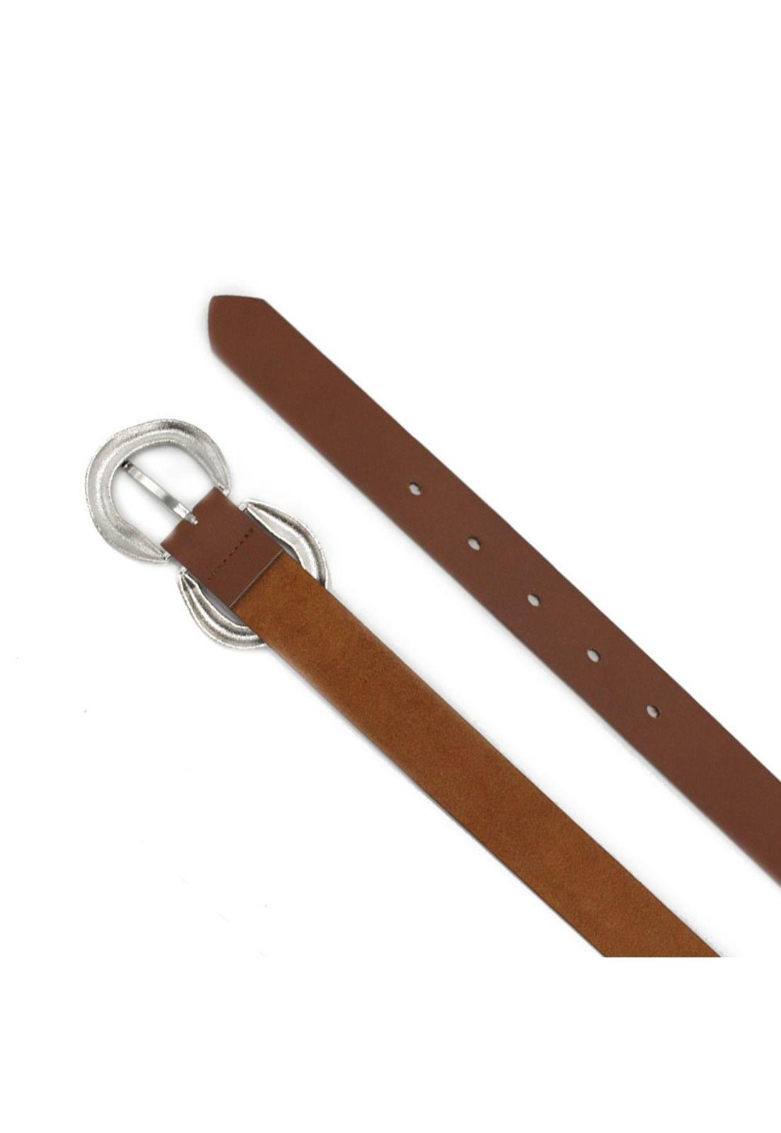 Cinturón mujer hebilla enrrollada doble pasador-2