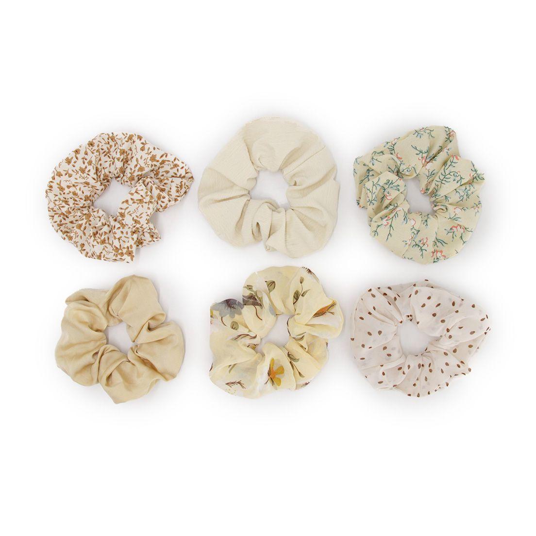 Set scrunchies  crema Accesoria-2
