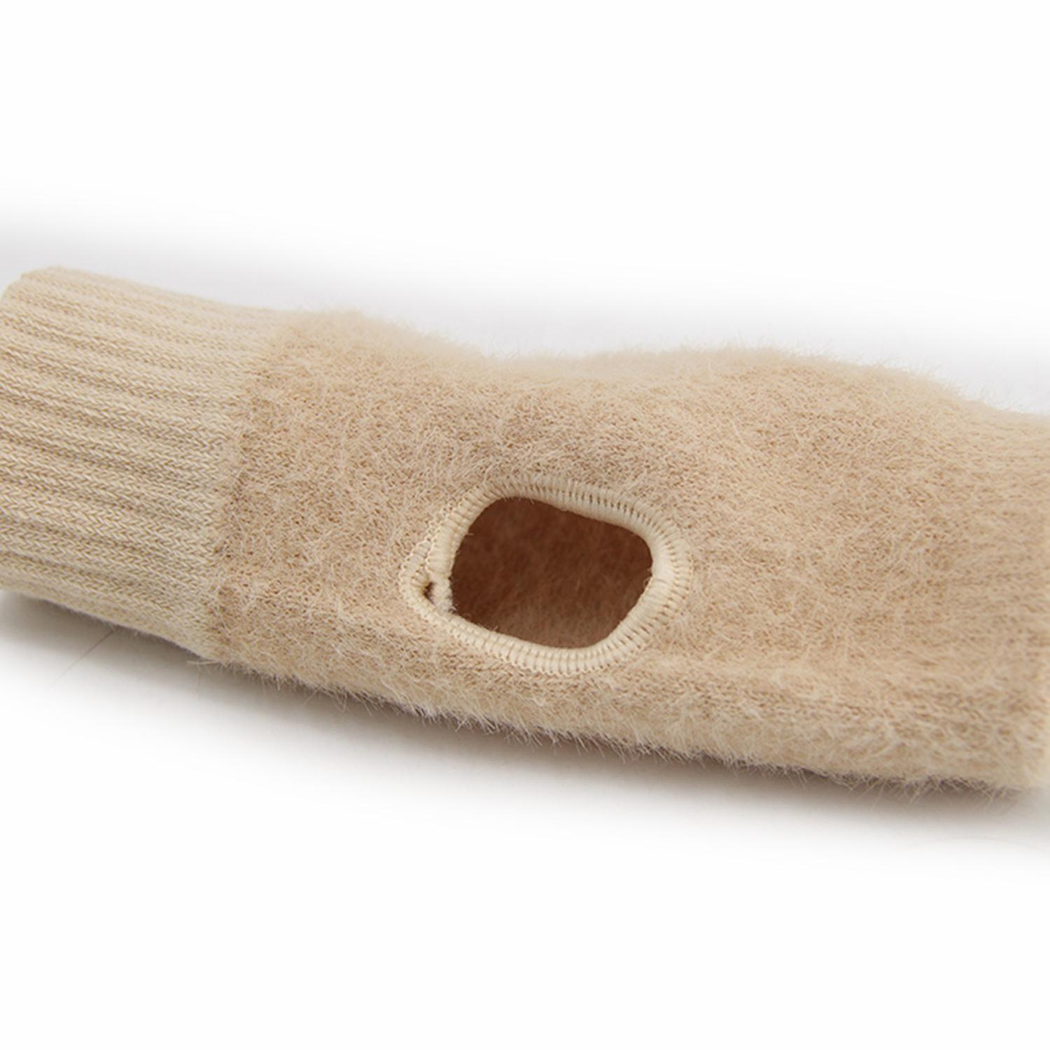 Guantes Mitones Peludos Cortos Térmicos Unisex Moda Invierno-2