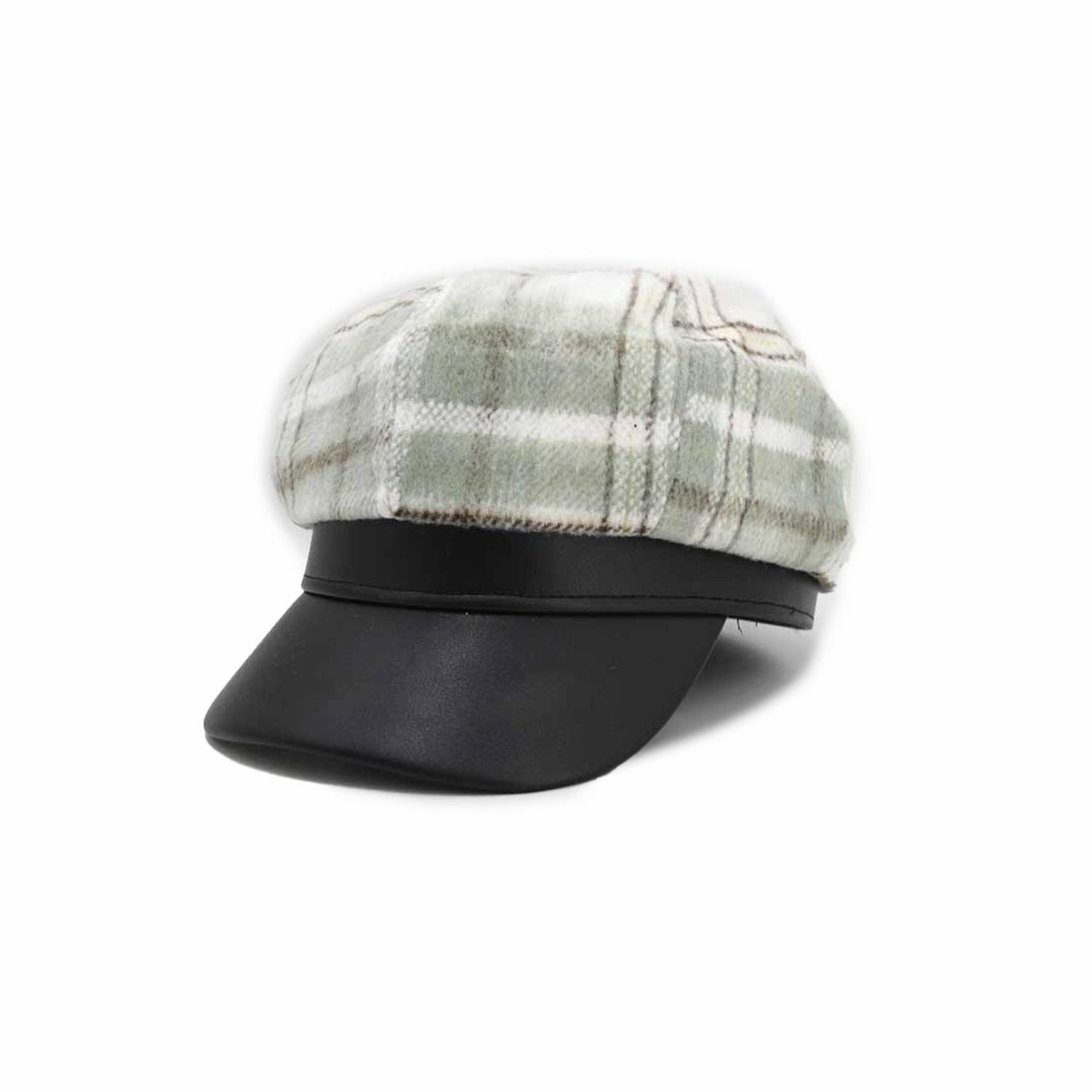 Boina Con Visera 6 Paneles Escocesa Unisex Moda Clásica-0