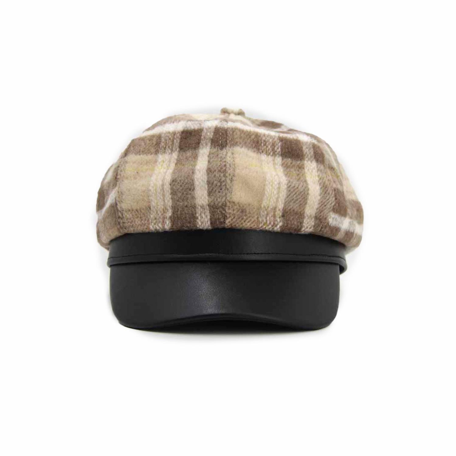Boina Con Visera 6 Paneles Escocesa Unisex Moda Clásica-0