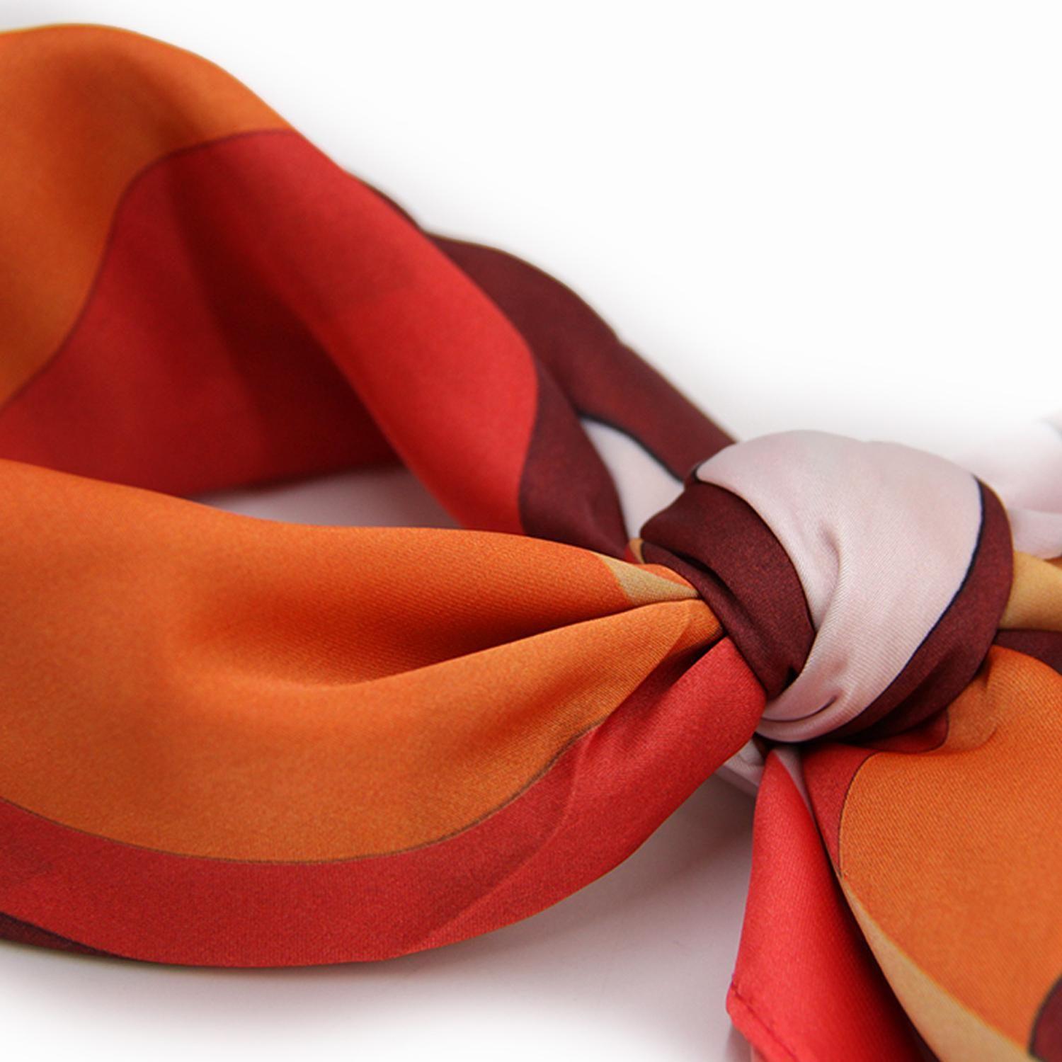 Pañuelo corto de mujer tipo seda 70x70 352-3